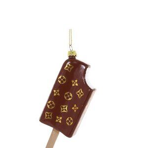 Fashionable Brown Ice Cream Bar Ornament